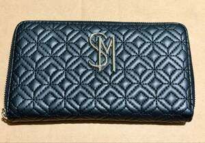 Steve Madden Bangelo Black Quilted Zip-Around Continental Wallet